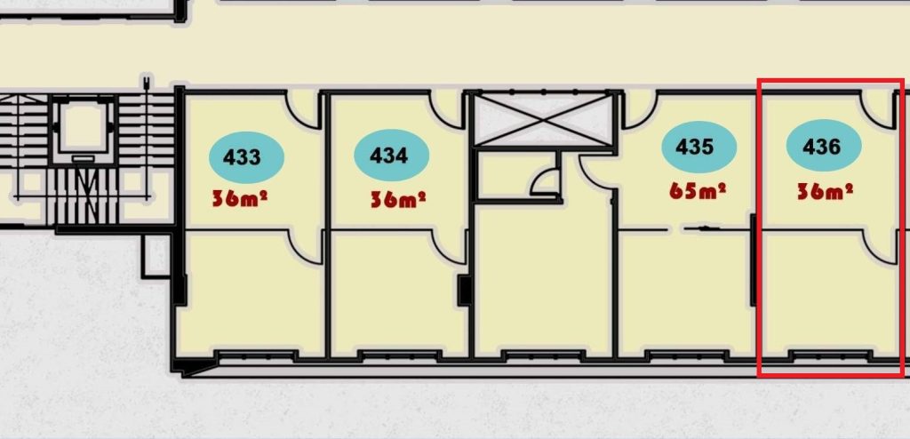 صورة توضح وحدة 436 المتاحة للبيع في ONE MALL بواسطة العربي للتطوير العقاري