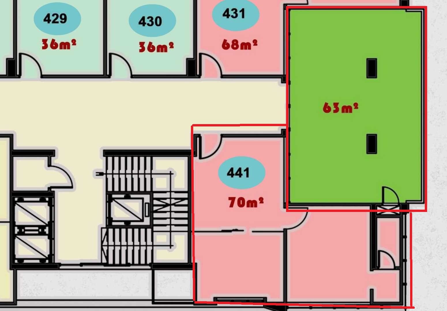 وحدة 441 - الدور الرابع - ONE MALL
