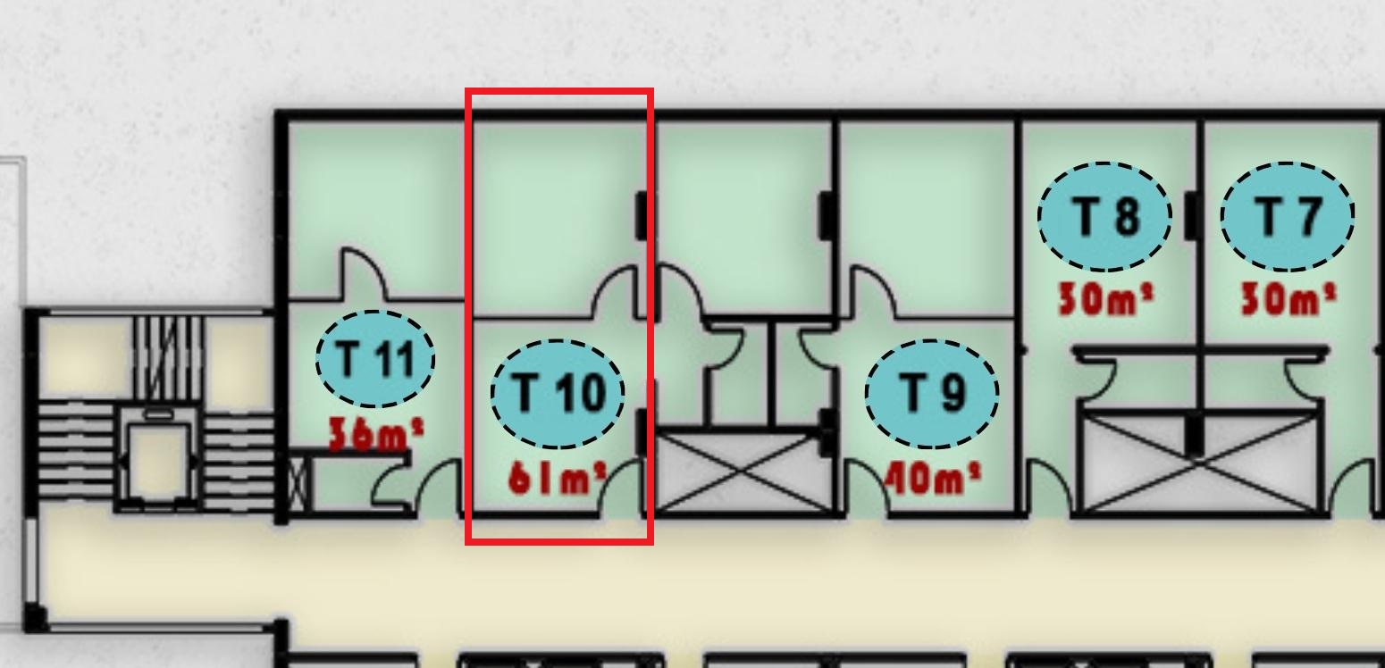 صورة توضح وحدة T10 الطبية في الدور الثالث بمجمع ONE MALL