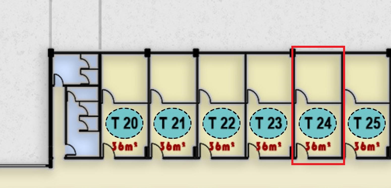 مخطط ووصف وحدة T 24 الطبية في الدور الثالث بمجمع ONE MALL